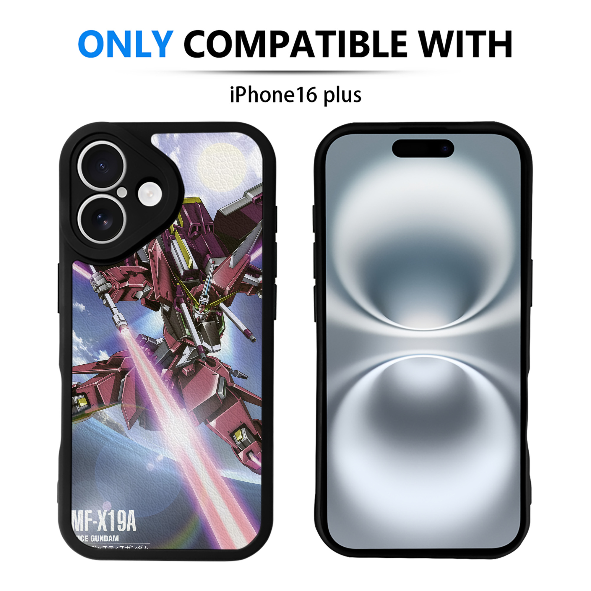 （画像用） 機動戦士ガンダム Mobile Suit Gundam 【iPhone 16シリーズ対応】シリコンスマホケース（レザー調） 材質：シリコン